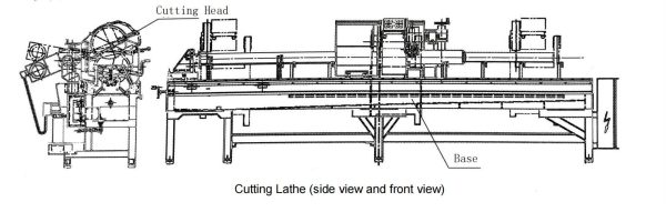 cutting lathe glass processing lathe