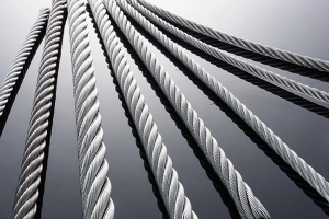Galvanized steel wire rope coil with 8-16mm diameter on cable manufacturing spool