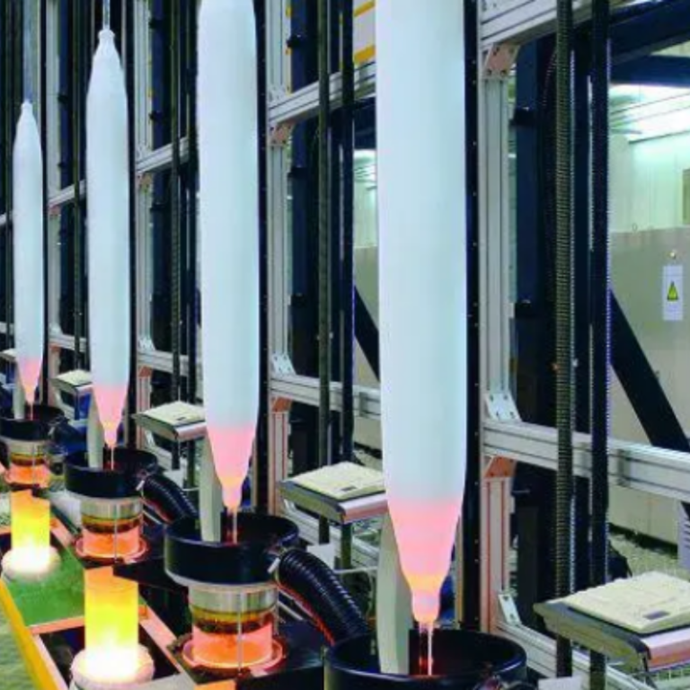Comparison of 50/125 and 62.5/125 step-index multimode fiber preforms side by side