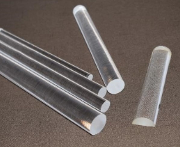 Germanium-doped graded-index fiber preform showing refractive index gradient