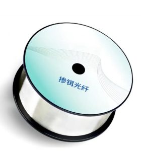 Thulium-doped double-clad fiber cross-section showing core and inner cladding