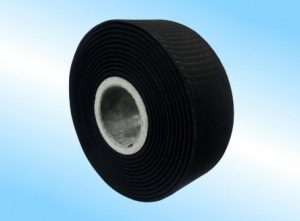 Bare copper tape and tin-plated copper tape side by side showing surface finish difference