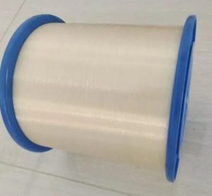 Flexible plastic optical fiber being bent around tight radius in industrial panel