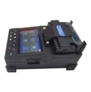 High precision ribbon fiber fusion splicer with ribbon holder fixture and display screen