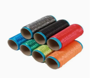 para-aramid filaments combined with superabsorbent polymer particles in water-blocking yarn