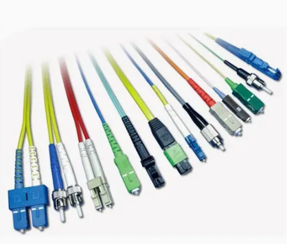 FC/UPC duplex patch cord connecting to optical transceiver, demonstrating primary application