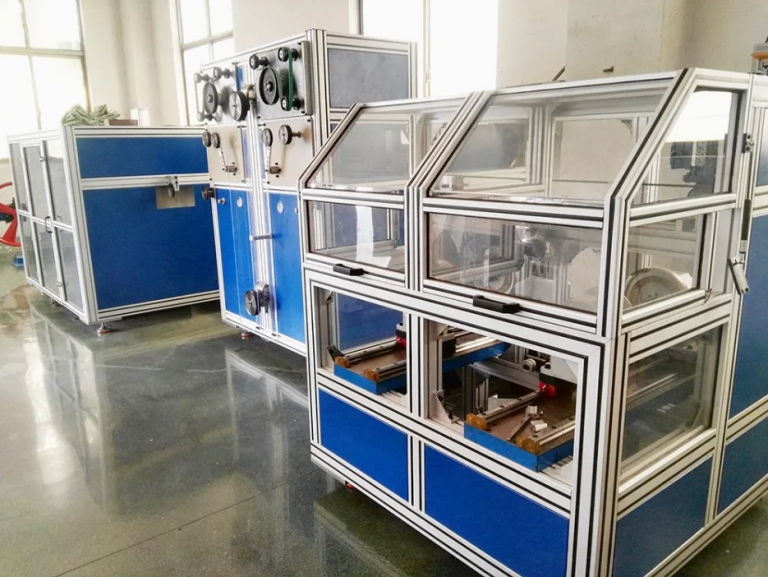 Optical fiber screening and rewinding machine with integrated proof testing and spooling sections